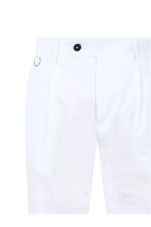 White pleat-detail trousers LOW BRAND | L1PSS256900A001